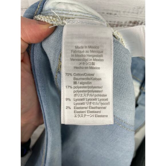 Madewell 9” Mid Rise Skinny Crop Jeans 32 Light Wash Stretch Soft Basic Normcore - Picture 10 of 11